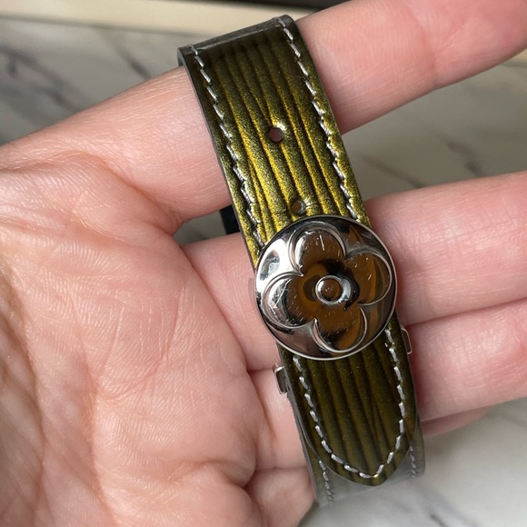 Louis Vuitton Olive Green Bracelet with Silver Accent - Picture 4 of 9